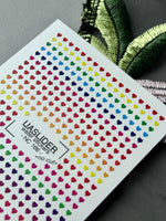 Heart Nail Decals — Rainbow Gradient Tiny Hearts | NC-166 - UASLIDER