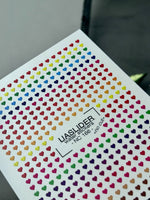 Heart Nail Decals — Rainbow Gradient Tiny Hearts | NC-166 - UASLIDER