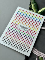 Heart Nail Decals — Rainbow Gradient Tiny Hearts | NC-166 - UASLIDER