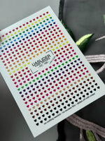 Heart Nail Decals — Rainbow Gradient Tiny Hearts | NC-166 - UASLIDER