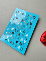Horse & Horseshoe Nail Decals — Black White Silver Foil | CF - 791 - UASLIDER
