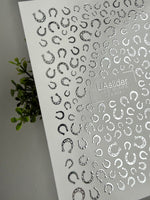 Horseshoe Nail Decals — Silver Foil Lucky Horseshoes | Fs-304 - UASLIDER
