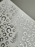 Horseshoe Nail Decals — Silver Foil Lucky Horseshoes | Fs-304 - UASLIDER