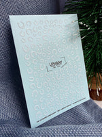 Horseshoe Nail Decals — White Lucky Horseshoes No Cut | NC - 154 - UASLIDER