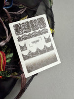 Lace Nail Decals — Black Floral Lace Full Cover & French | 771 - UASLIDER