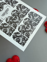 Lace Nail Decals — Black Full - Cover Lace Nail Wraps | 782 - UASLIDER