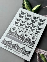 Lace Nail Decals — Black Lace French Tips, Bows & Net Wraps | 789 - UASLIDER
