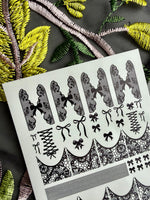 Lace Nail Decals — Black Lace French Tips, Bows & Wraps | 785 - UASLIDER