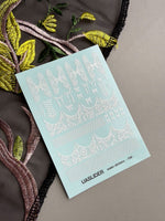 Lace Nail Decals — White Lace French Tips, Bows & Wraps | 786 - UASLIDER