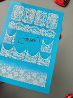 Lace Nail Decals — White Lace French Tips & Full Wraps | 772 - UASLIDER