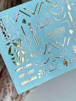 Leaf Nail Decals — Gold Foil Botanicals & Geometric Lines | CF - 103 - UASLIDER