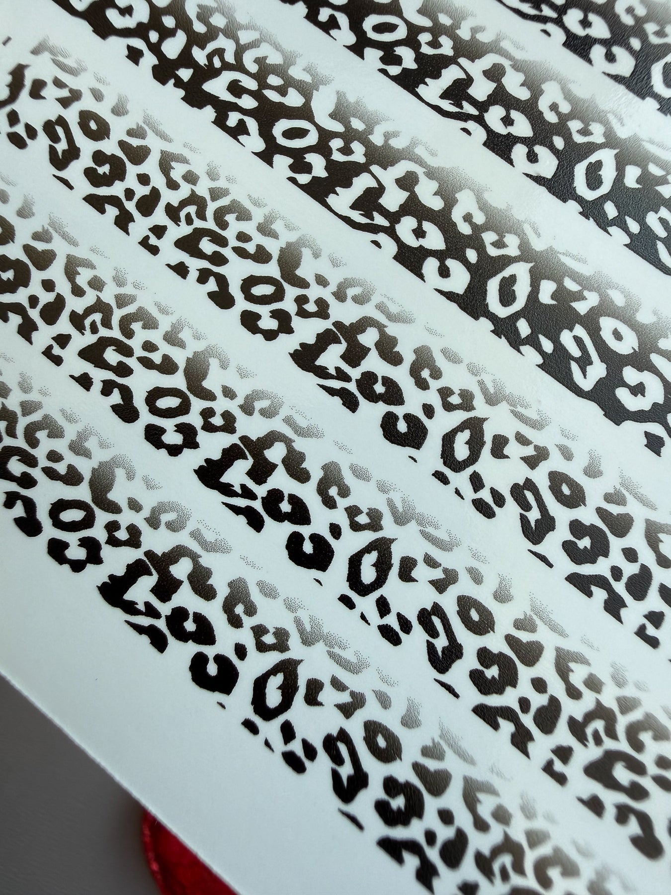 Leopard Nail Decals — Black & White Cheetah Print Strips | 781 - UASLIDER