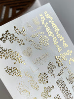 Leopard Nail Decals — Gold Foil Animal Print & Cheetah | Fg - 187 - UASLIDER