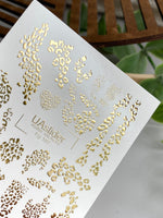 Leopard Nail Decals — Gold Foil Animal Print & Cheetah | Fg - 187 - UASLIDER