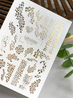 Leopard Nail Decals — Gold Foil Animal Print & Cheetah | Fg - 187 - UASLIDER