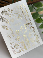 Leopard Nail Decals — Gold Foil Animal Print & Cheetah | Fg - 187 - UASLIDER