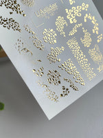 Leopard Nail Decals — Gold Foil Animal Print & Cheetah | Fg - 187 - UASLIDER
