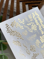 Leopard Nail Decals — Gold Foil Animal Print & Cheetah | Fg - 187 - UASLIDER