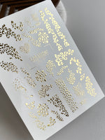 Leopard Nail Decals — Gold Foil Animal Print & Cheetah | Fg - 187 - UASLIDER