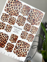 Leopard Pedicure Nail Wraps — Realistic Brown Animal Print | MWC-047 - UASLIDER