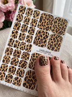 Leopard Pedicure Wraps — Classic Brown Animal Print | pw-355 - UASLIDER