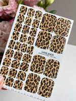 Leopard Pedicure Wraps — Classic Brown Animal Print | pw-355 - UASLIDER