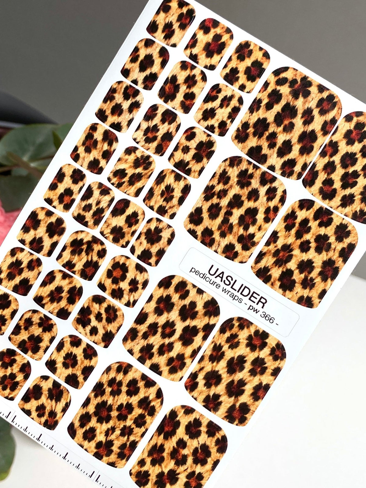 Leopard Pedicure Wraps — Warm Animal Print | pw-366 - UASLIDER