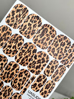 Leopard Print Manicure Wraps — Classic Tan & Black | mw-355 - UASLIDER