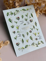 Lily of the Valley Nail Decals — Spring Botanicals & Gold Foil | CF - 832 - UASLIDER