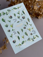 Lily of the Valley Nail Decals — Spring Botanicals & Gold Foil | CF - 832 - UASLIDER