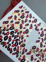 Lips Print Nail Decals — Kiss Print Pattern Gold Foil | CF - 807 - UASLIDER