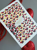 Lips Print Nail Decals — Kiss Print Pattern Gold Foil | CF - 807 - UASLIDER