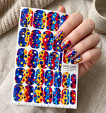 Colorful Dots Manicure Nail Wraps — Abstract Pop Art | mw-307