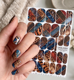 Animal Print Manicure Nail Wraps — Patchwork Textures | mw-341