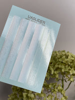 Nail Decal Stickers — Silver Foil Gradient Strips | CF-633 - UASLIDER