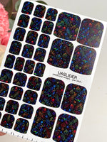 Neon Christmas Pedicure Wraps — Trees & Ornaments | pw-344 - UASLIDER
