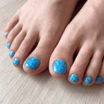 Ocean Water Pedicure Nail Wraps — Blue Pool Ripple Texture | PW-016 - UASLIDER