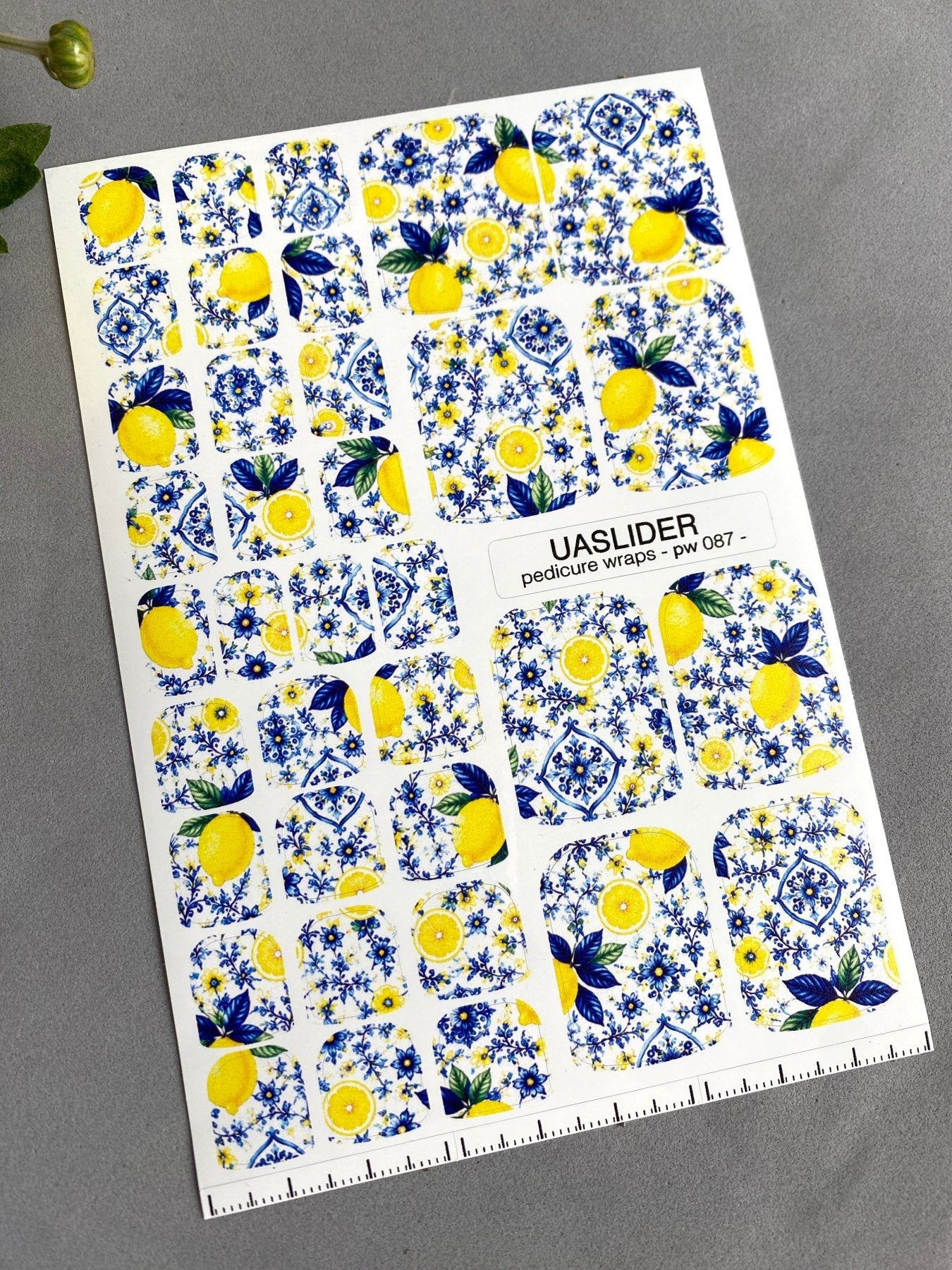 Pedicure Wraps — Amalfi Lemon Tile | PW-087 - UASLIDER