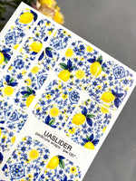 Pedicure Wraps — Amalfi Lemon Tile | PW-087 - UASLIDER