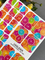 Pedicure Wraps — Citrus Slice Rainbow | PW-086 - UASLIDER