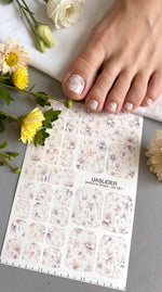 Pedicure Wraps — Faded Lilac Botanical | PW-081 - UASLIDER