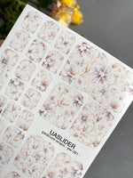 Pedicure Wraps — Faded Lilac Botanical | PW-081 - UASLIDER
