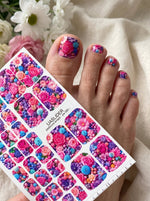Pedicure Wraps — Photoreal Bouquet Burst | PW-085 - UASLIDER