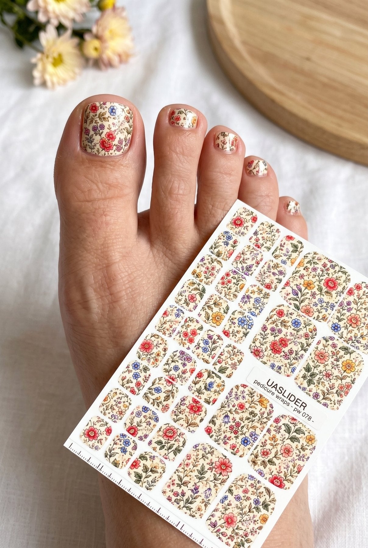Pedicure Wraps — Vintage Ditsy Floral | PW-078 - UASLIDER