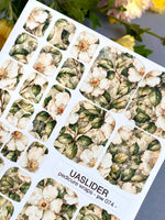 Pedicure Wraps — Vintage Wild Rose Botanical | PW-074 - UASLIDER