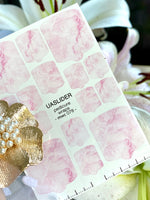 Pink Marble Pedicure Nail Wraps — Blush Watercolor Marble | MWC-078 - UASLIDER