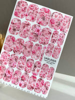 Pink Peony Manicure Nail Wraps — Vintage Floral | mw-064 - UASLIDER