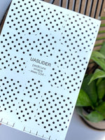 Polka Dot Pedicure Nail Wraps — Black Dots on White | MWC-034 - UASLIDER