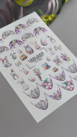 Easter Nail Decals — Bunnies, Eggs, Wisteria & French Tips | CF-833