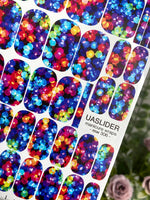 Rainbow Bokeh Manicure Nail Wraps — Glowing Lights | mw-306 - UASLIDER